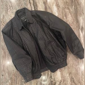 Bernini ostrich black jacket